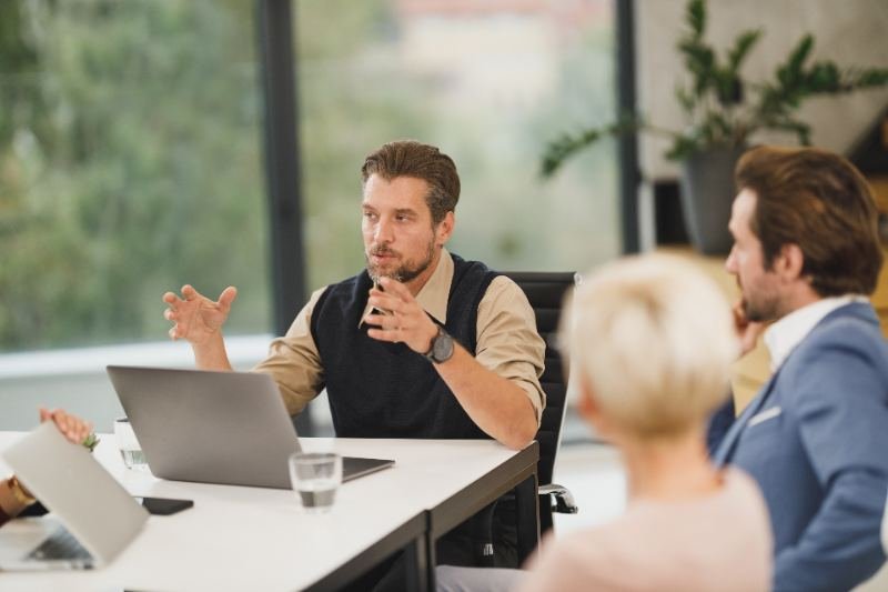 Executives in a meeting